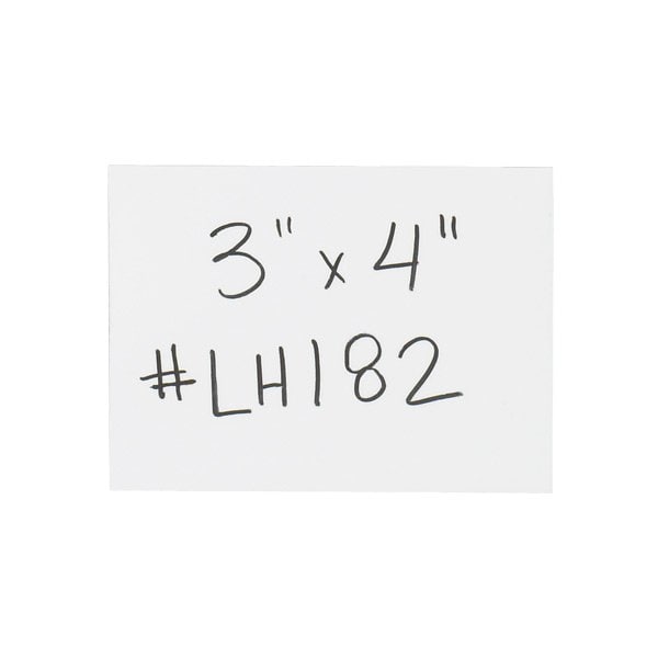 Bsc Preferred 3 x 4'' White Warehouse Labels - Magnetic Strips, 25PK LH182 - main